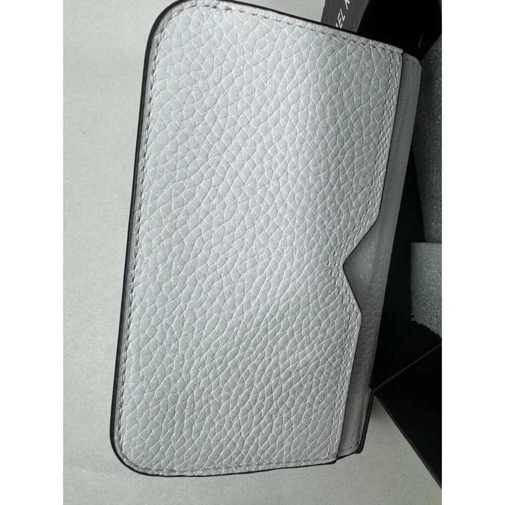 Michael Kors Hudson Pebbled Leather Snap Card Case Wallet